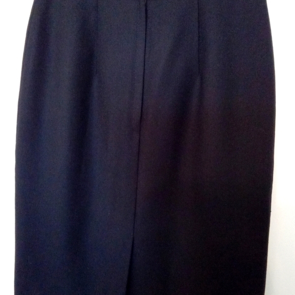 Vintage Courageous Wool Crepe Pencil Skirt - Picture 9 of 11